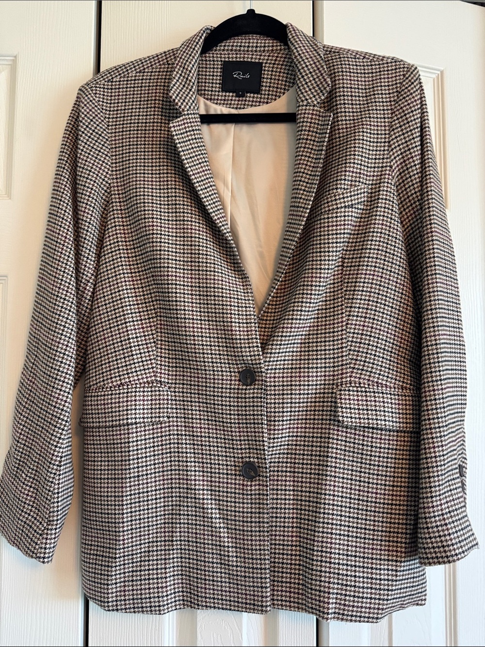 Rails women’s  Houndstooth Sport Coat in Brown and Black